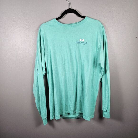 Simply Southern Tops - Simply Southern Shirt Sz Large Teal Commit Your Way To The Lord Long Sleeve